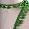 2 Yards Gross Green Small Pom Pom Fringe Trim 10mm DIY Craft Accessory